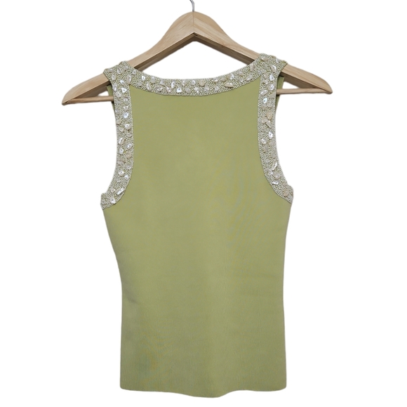 Lafayette 148 Silk Embellished Beaded Shell Tank Top Small - Picture 9 of 9